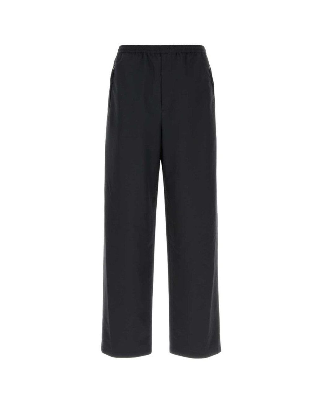 Jil Sander Black Straight Trousers for men