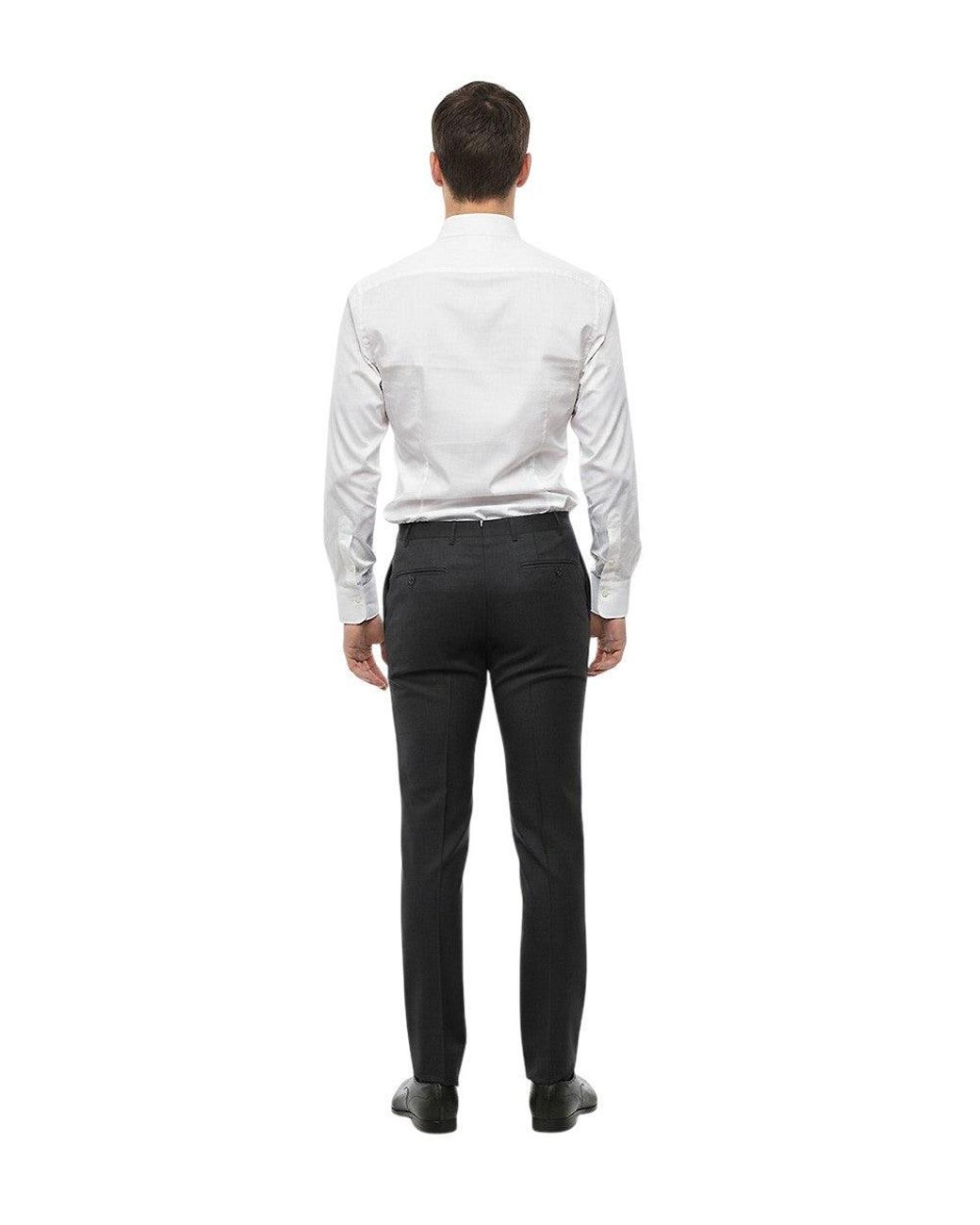 Corneliani Black Tailored Pants for men