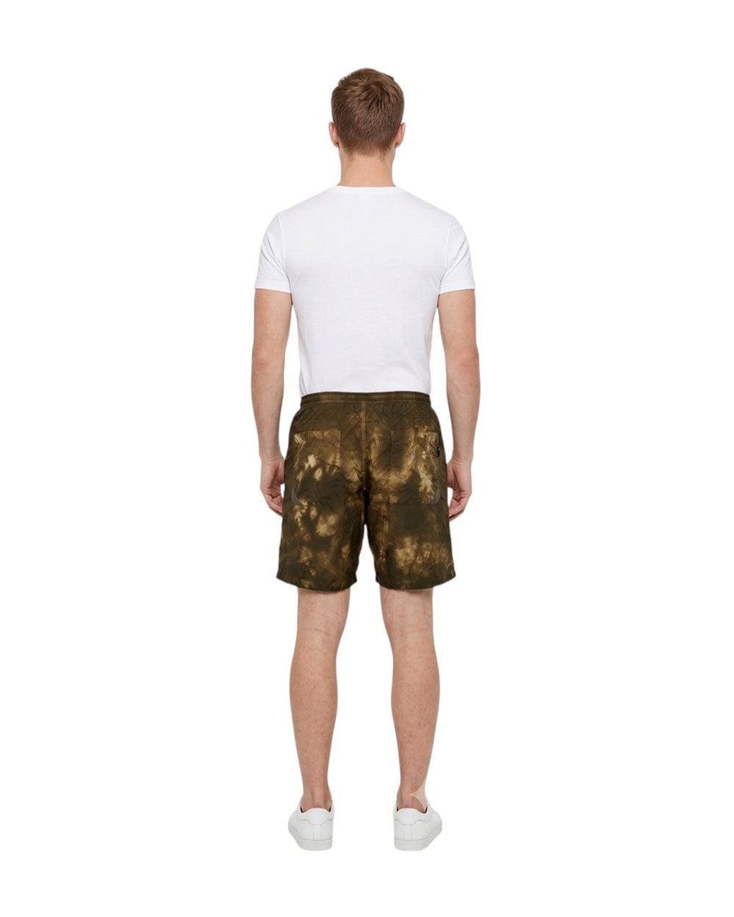 Woolrich Natural Tie-Dye Swim Shorts for men