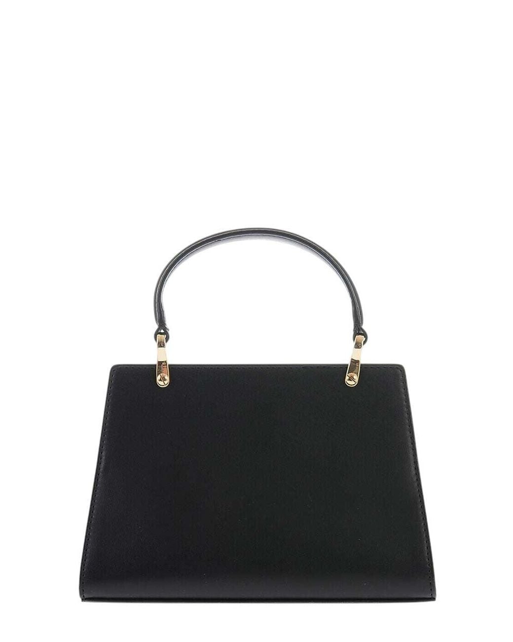 Love Moschino Black Logo Plaque Mini Satchel