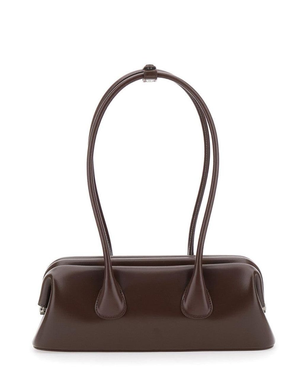 OSOI Brown Leather Shoulder Bag