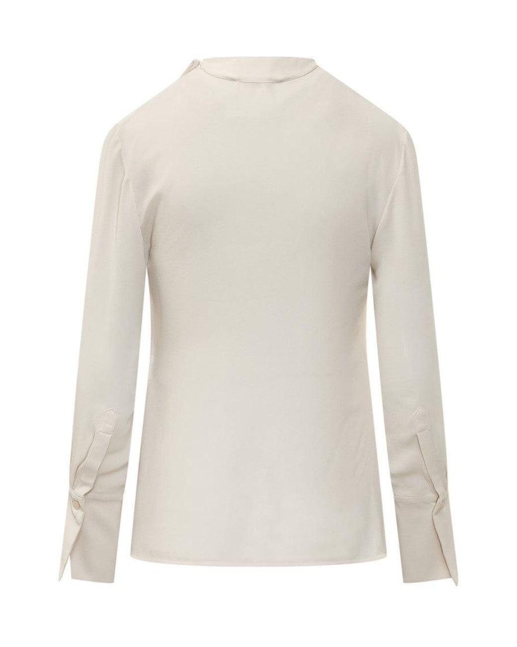 Victoria Beckham White Tailored Blouse