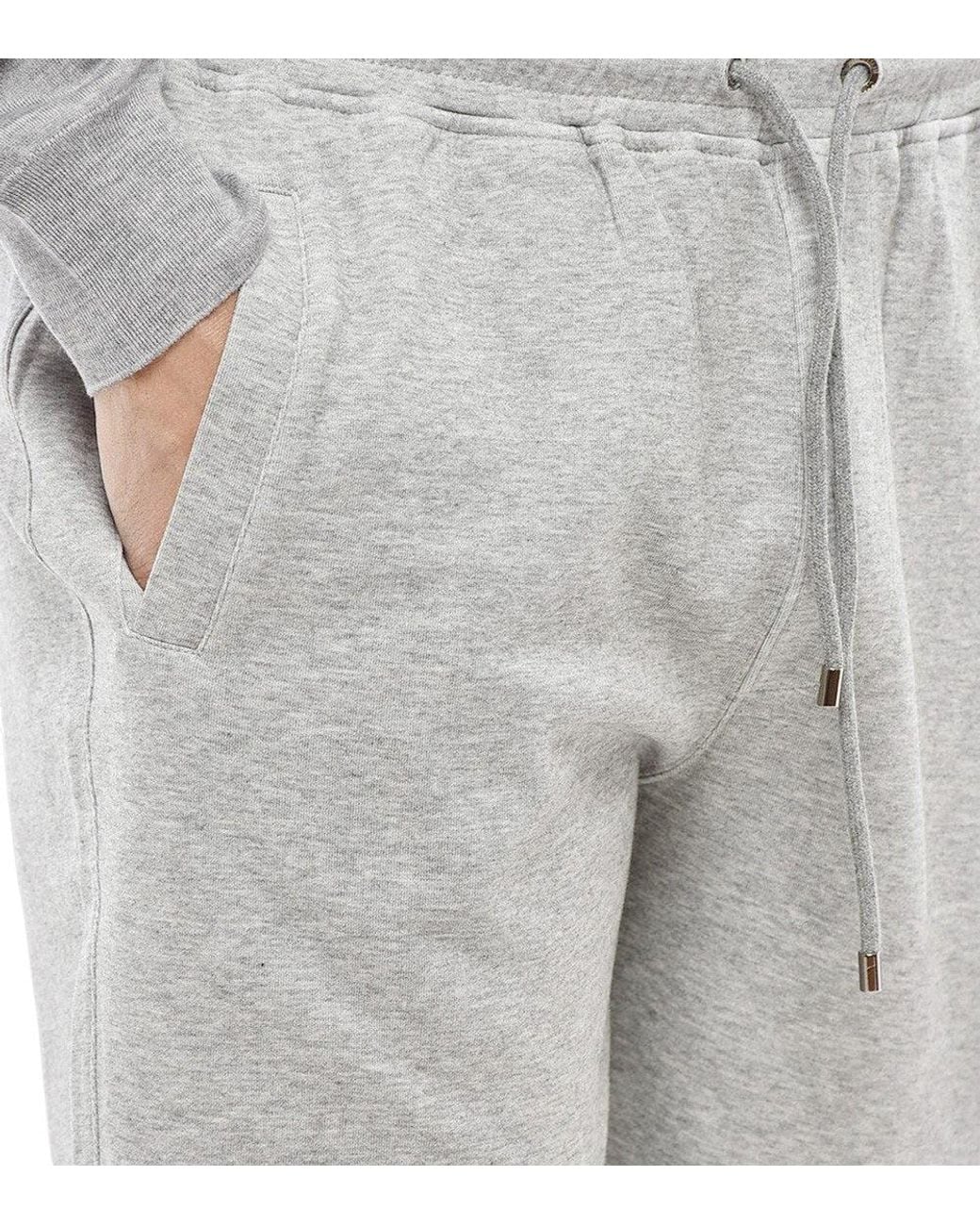 Corneliani Gray Drawstring Track Shorts for men