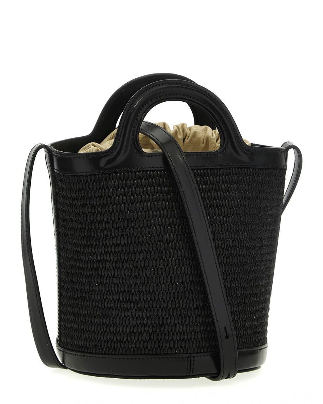 Marni Black Tropicalia Crossbody Bag Small