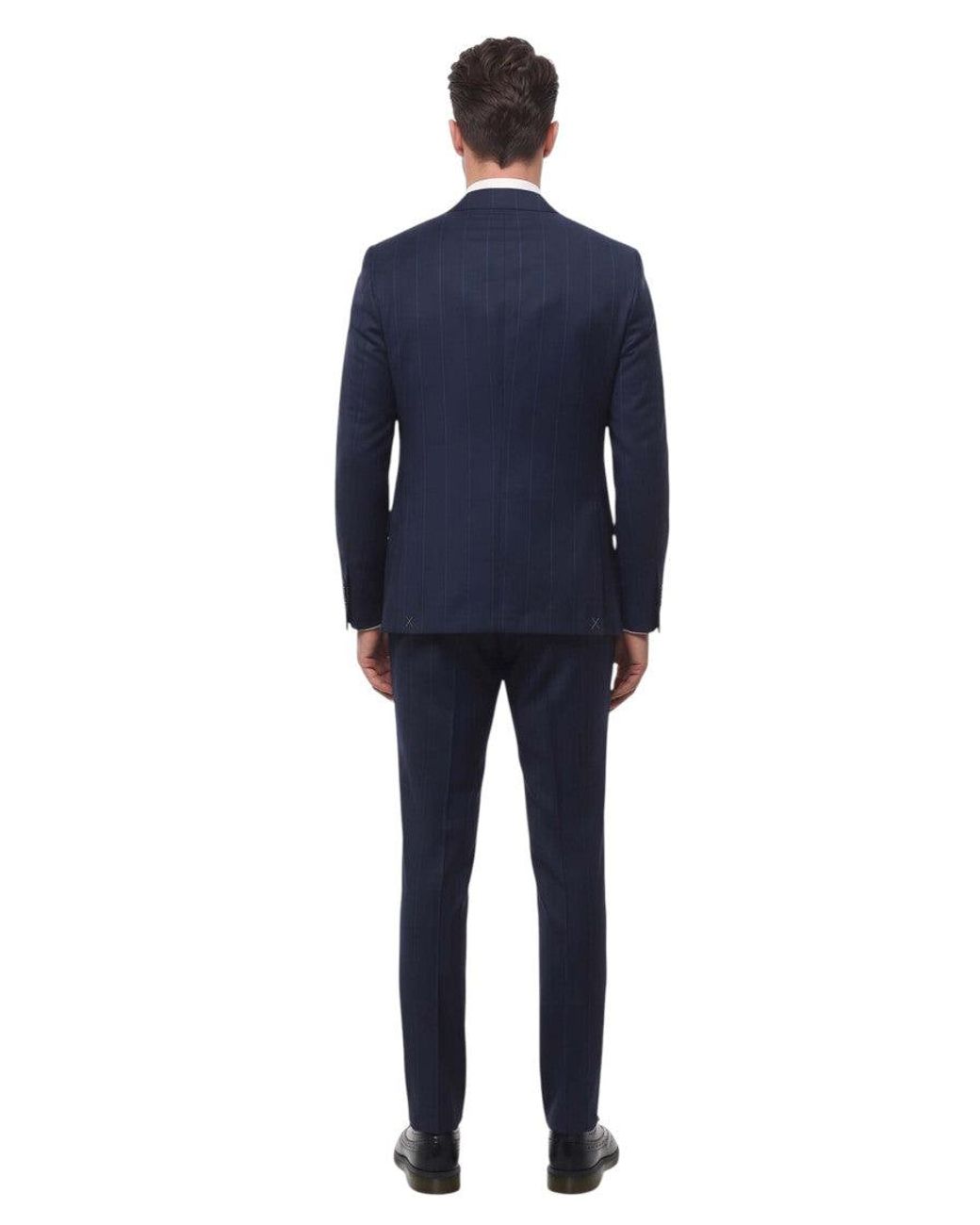 Corneliani Blue Notched Lapel Suit for men