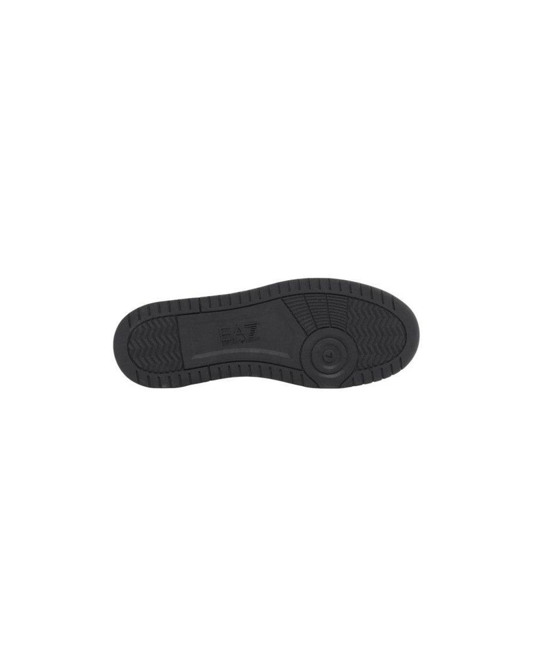 EA7 Black Logo Sneakers for men
