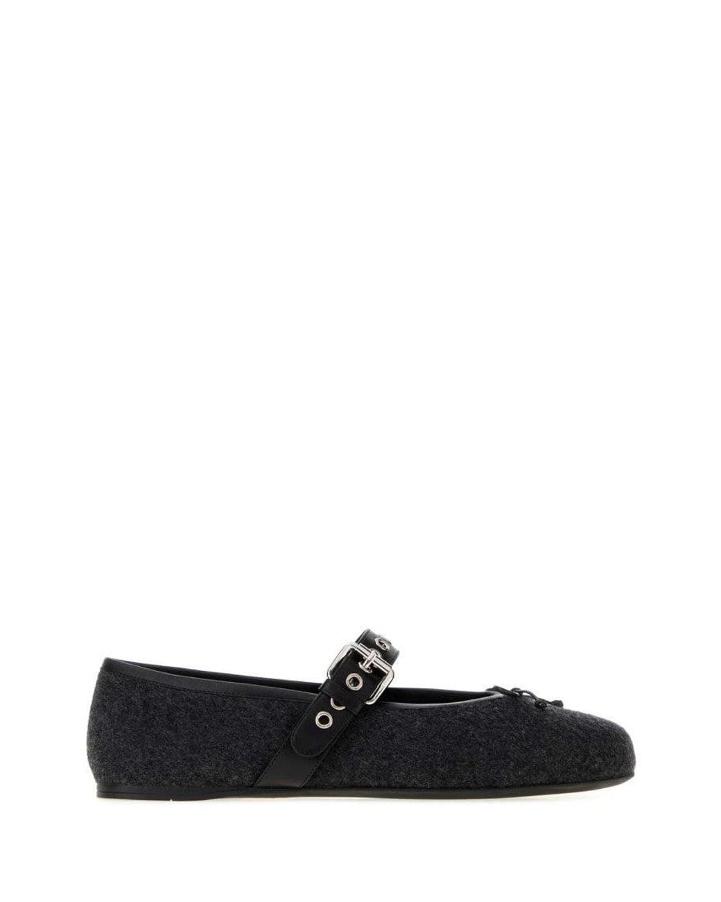 Miu Miu Black Ballerina Flats