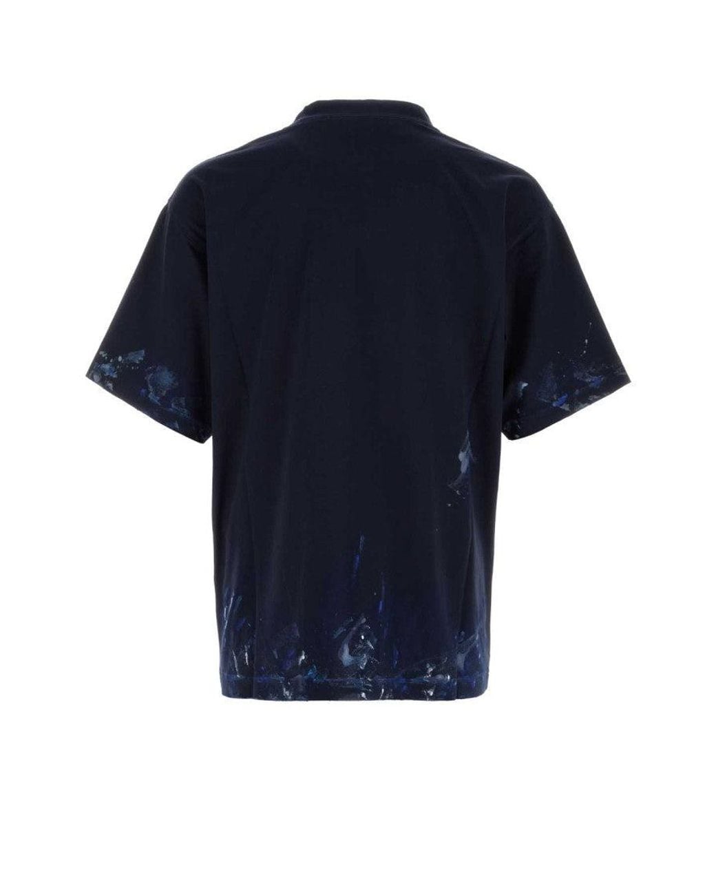 Balenciaga Blue Crew Neck T-Shirt for men