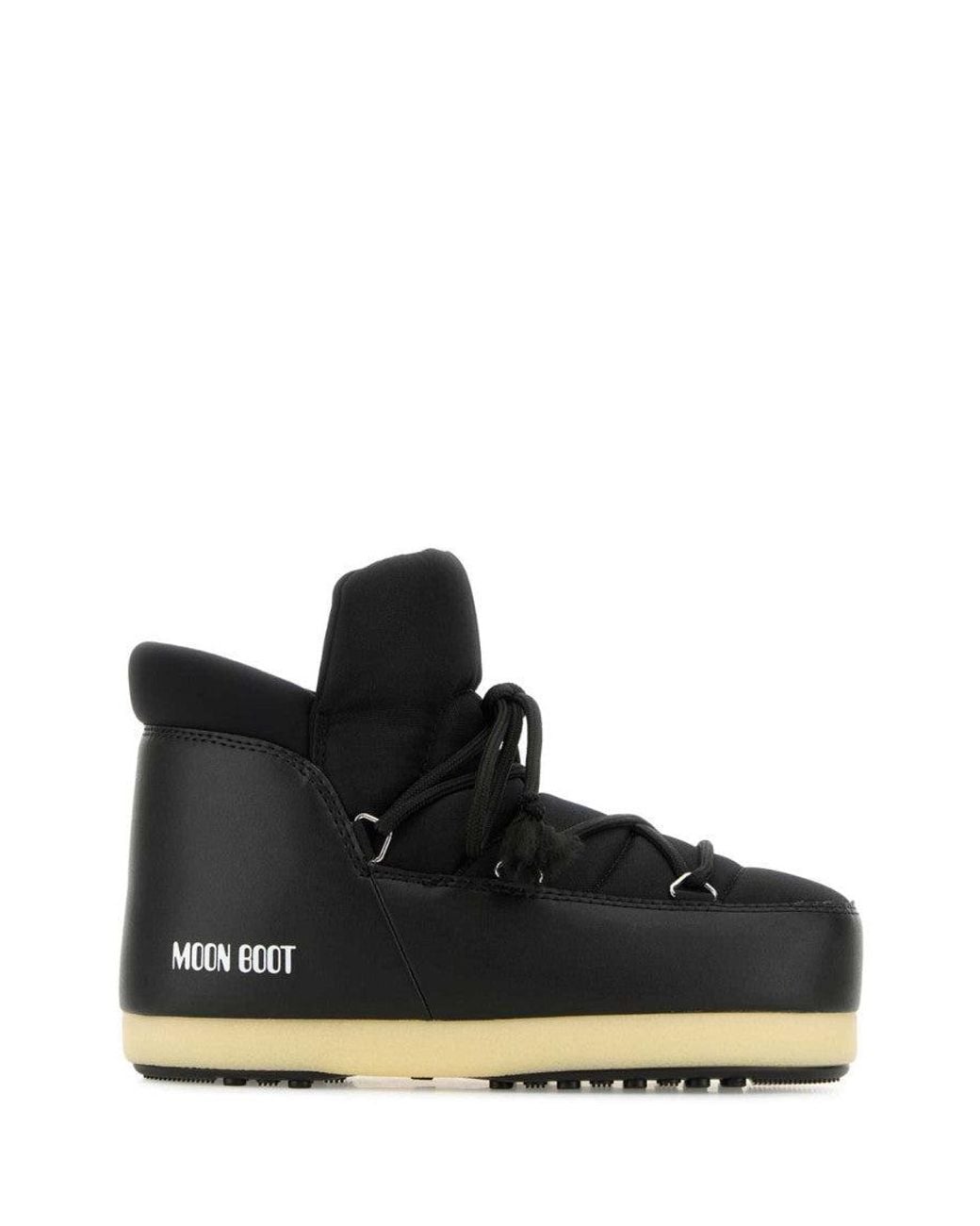 Moon Boot Black Logo Ankle Boots for men