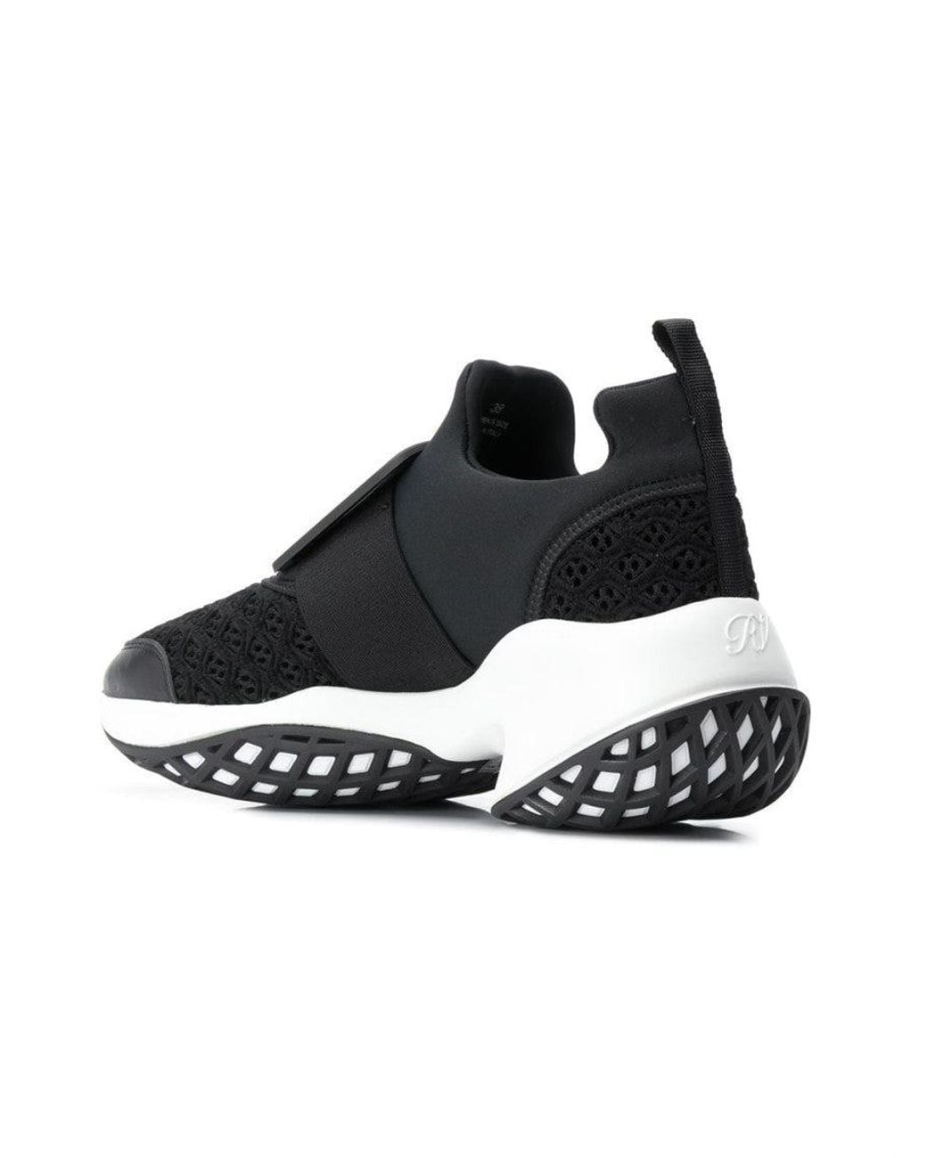 Roger Vivier Black Slip On Sneakers