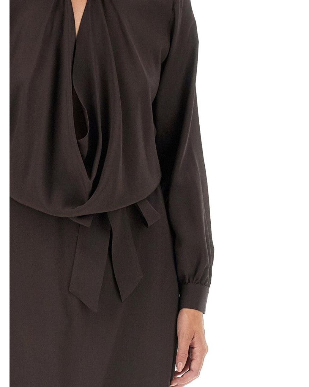 Kiton Black Silk Dress It