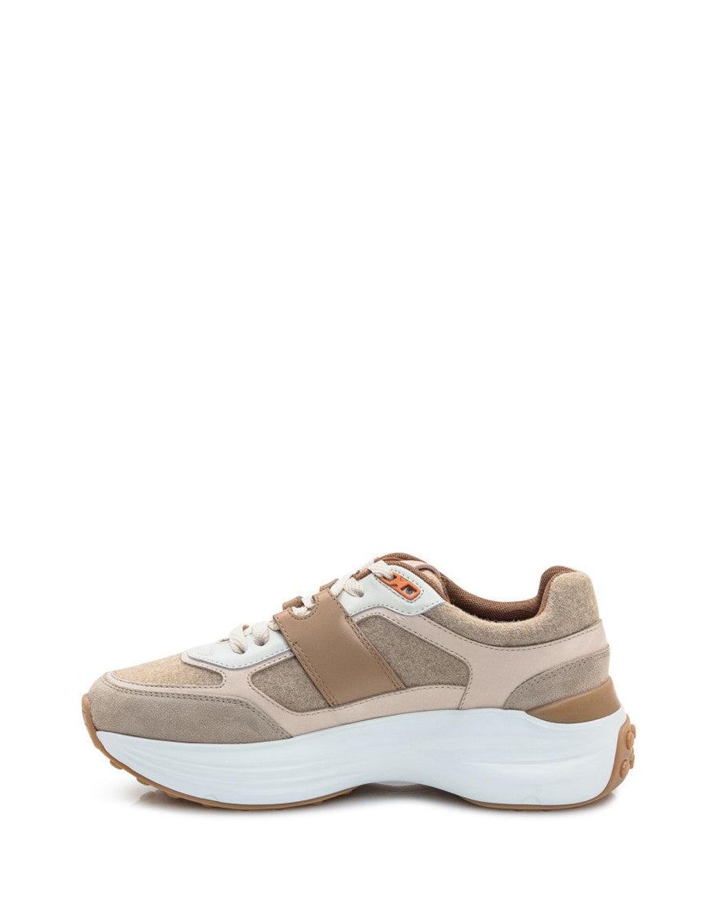 Tod's White Sneaker Style Elevated: Premium Fabric And Leather Sneakers