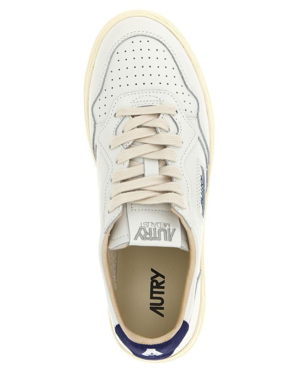 Autry White Color Block Sneakers for men