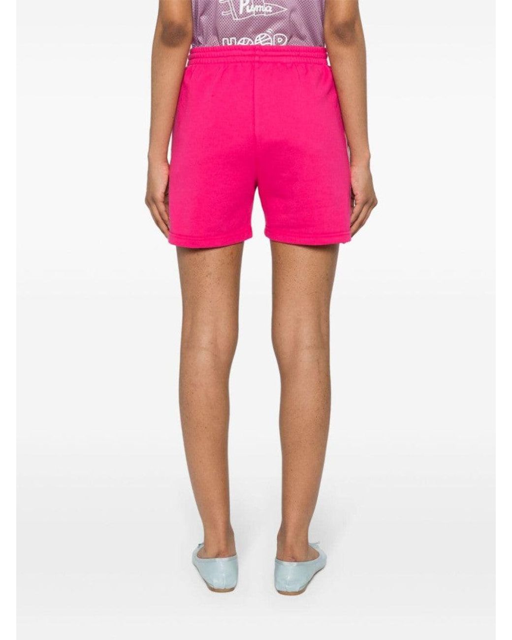 P.A.R.O.S.H. Pink Striped Jersey Shorts