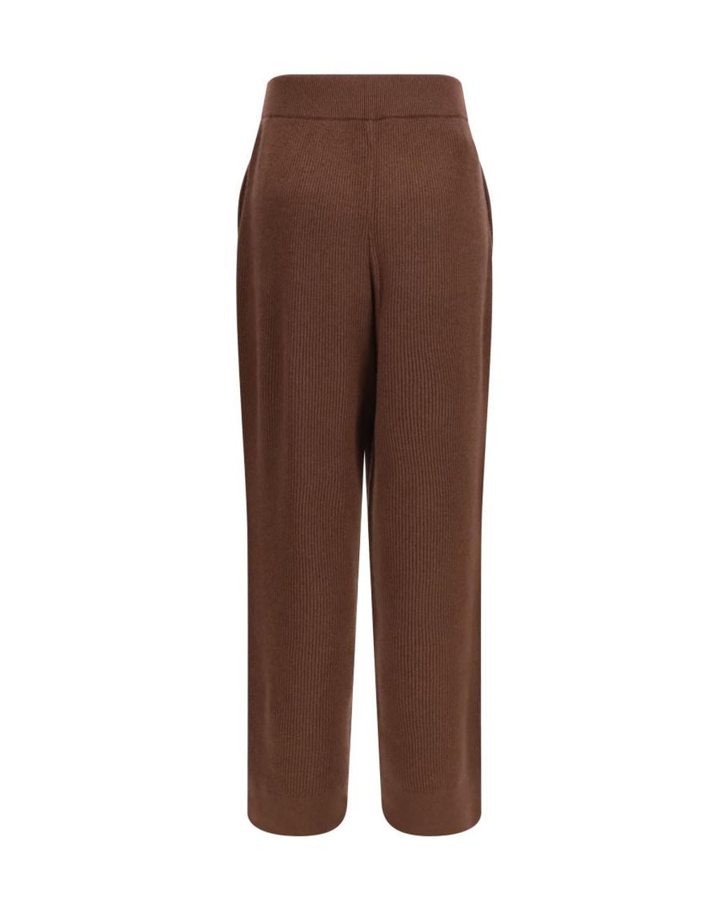 Brunello Cucinelli Brown Regular Flat Front Pants