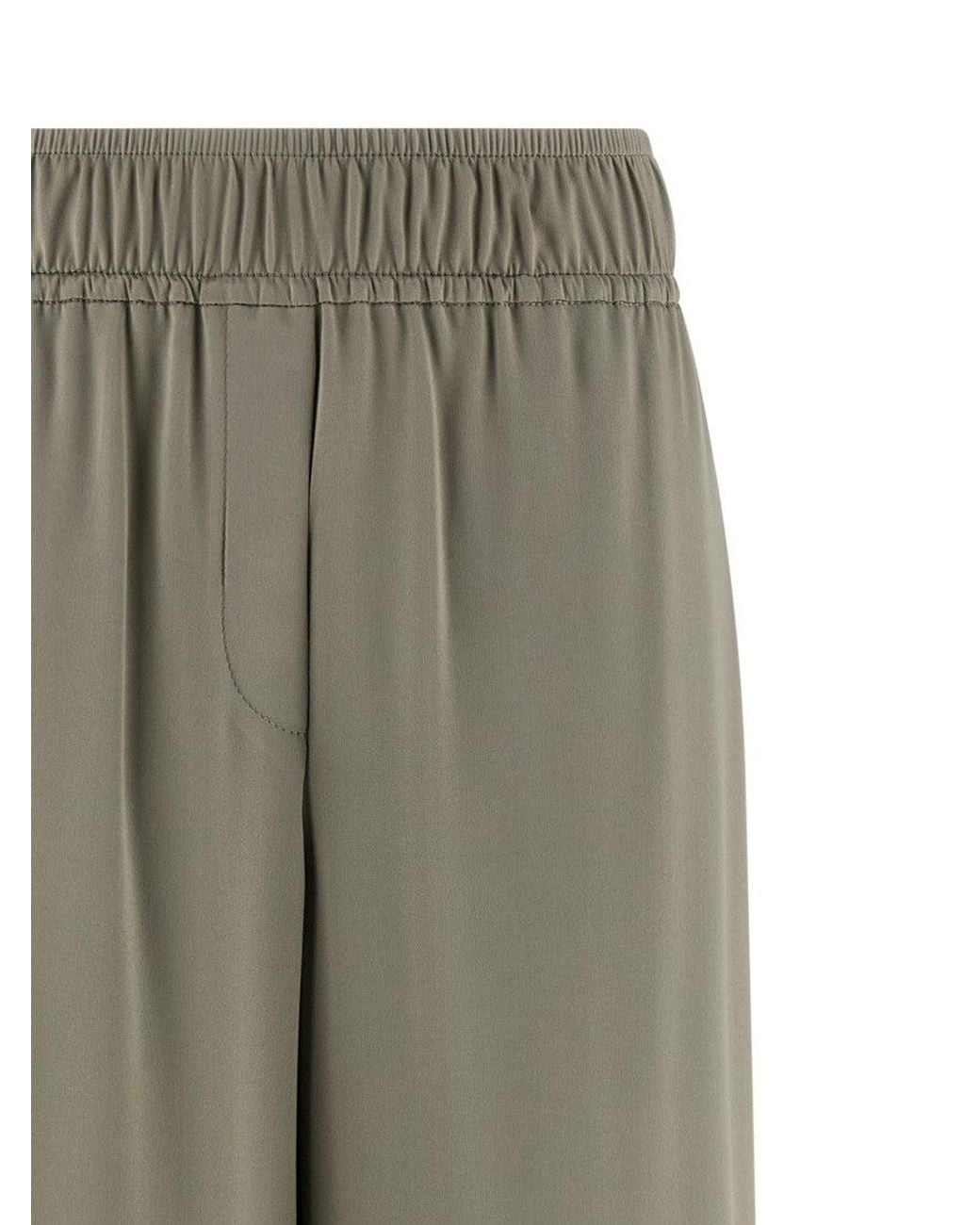 Brunello Cucinelli Gray Relaxed Drawstring Pant