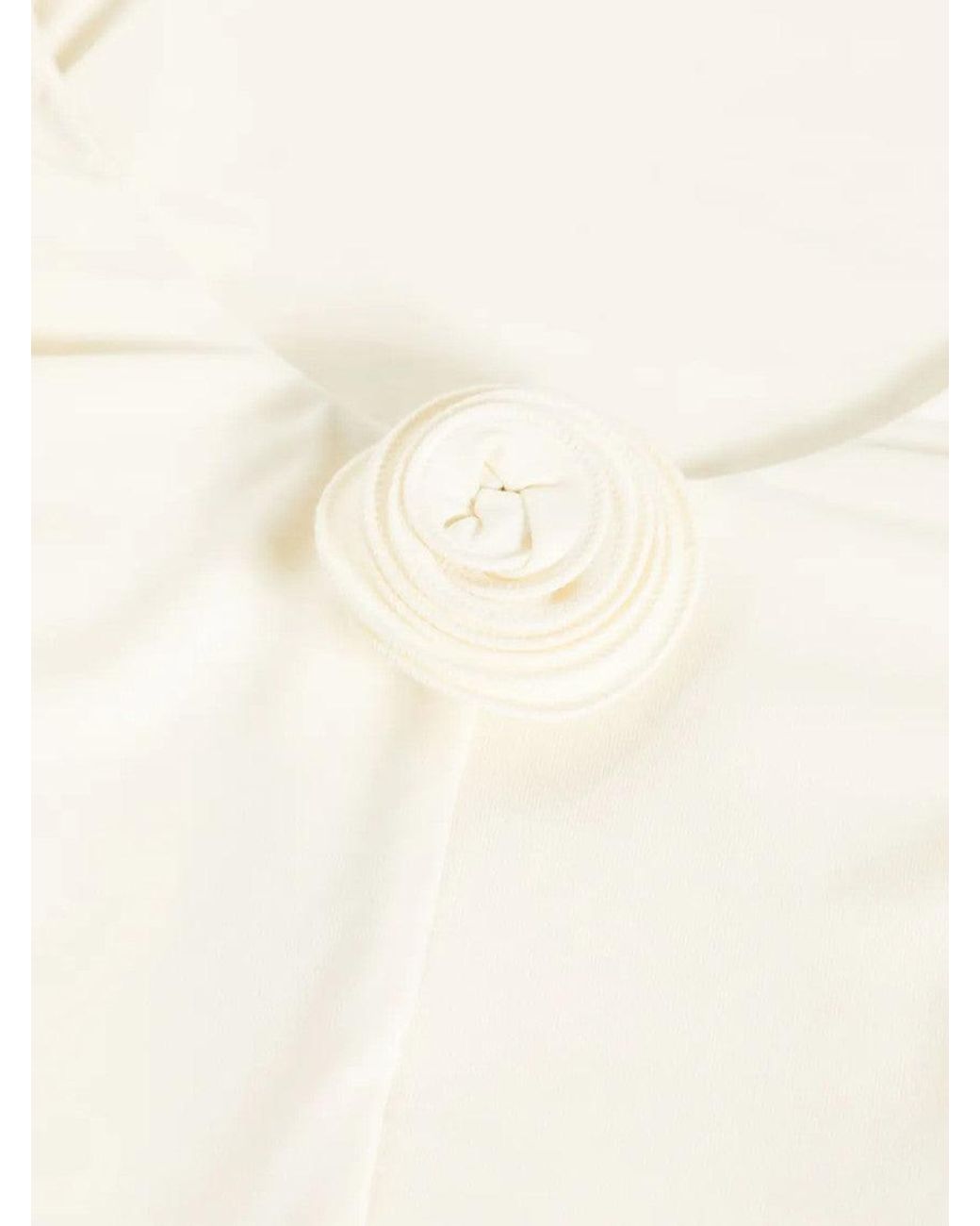 LaRevêche White Ivory Solid Swimwear