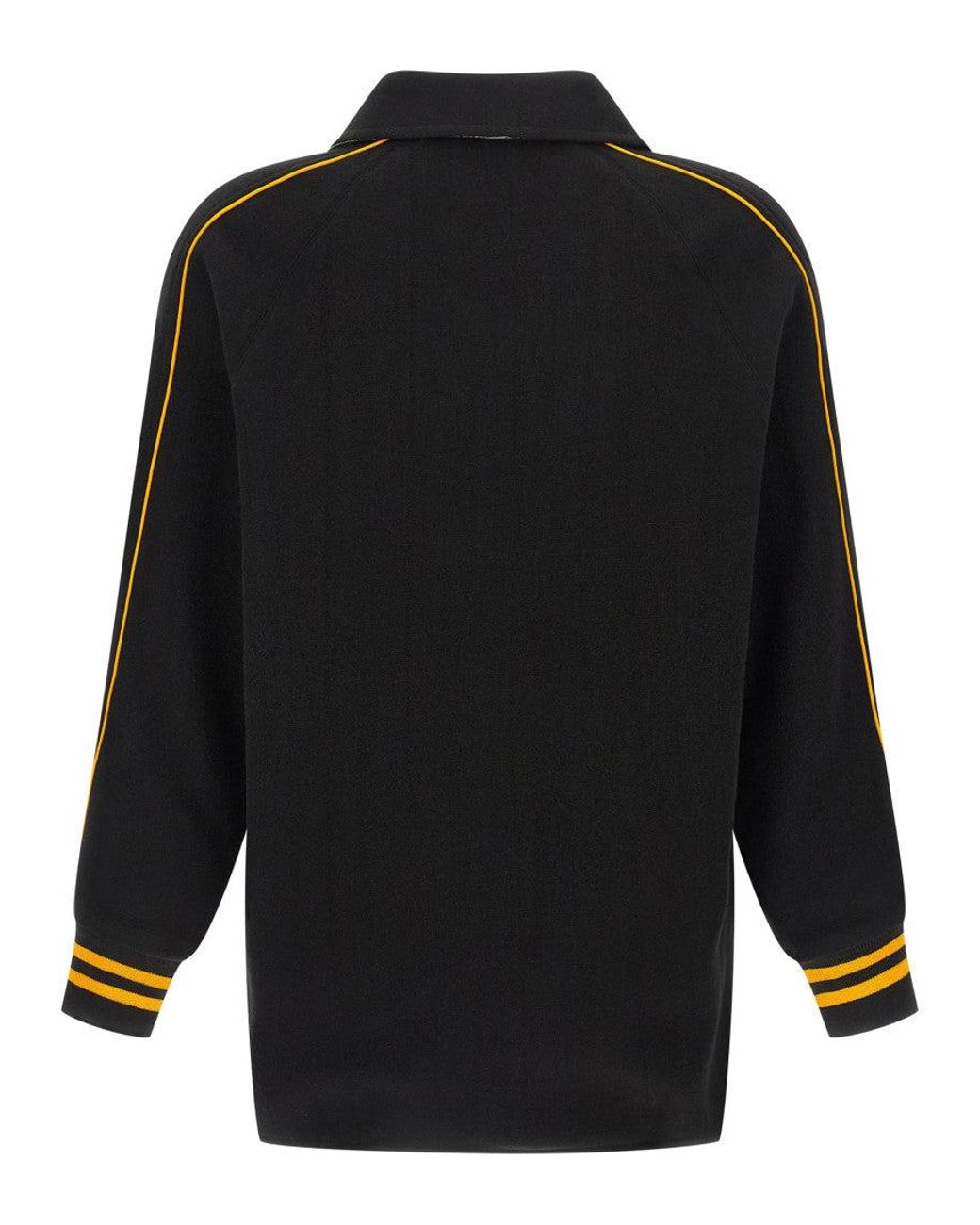 Bode Black Logo Shirt Collar Jacket for men
