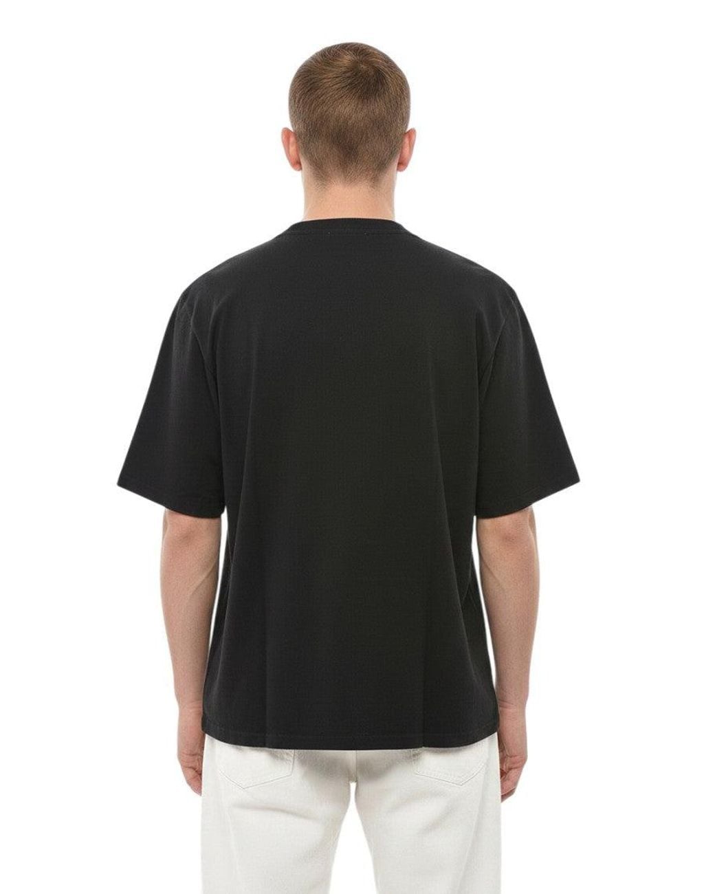 1989 STUDIO Black Relaxed Logo T-Shirt for men