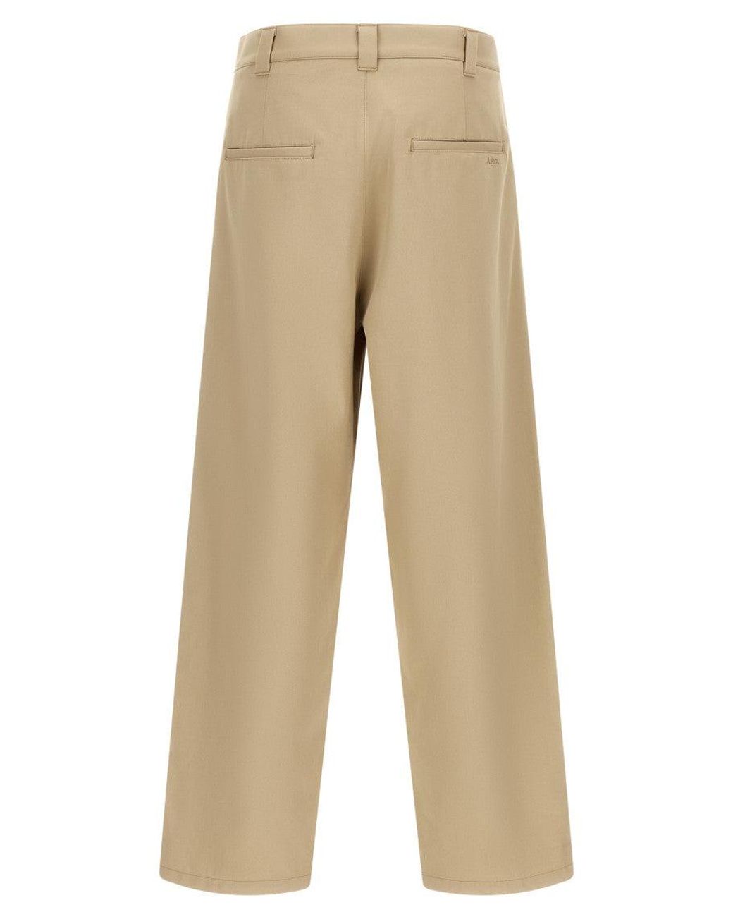 A.P.C. Natural Light Pleated Pants for men