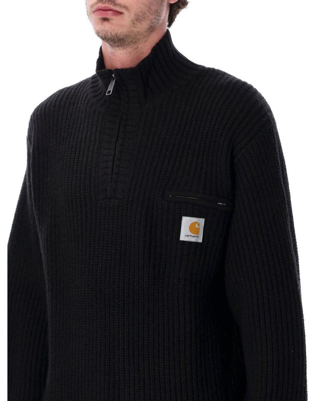 Carhartt Blue Half Zip Sweater for men