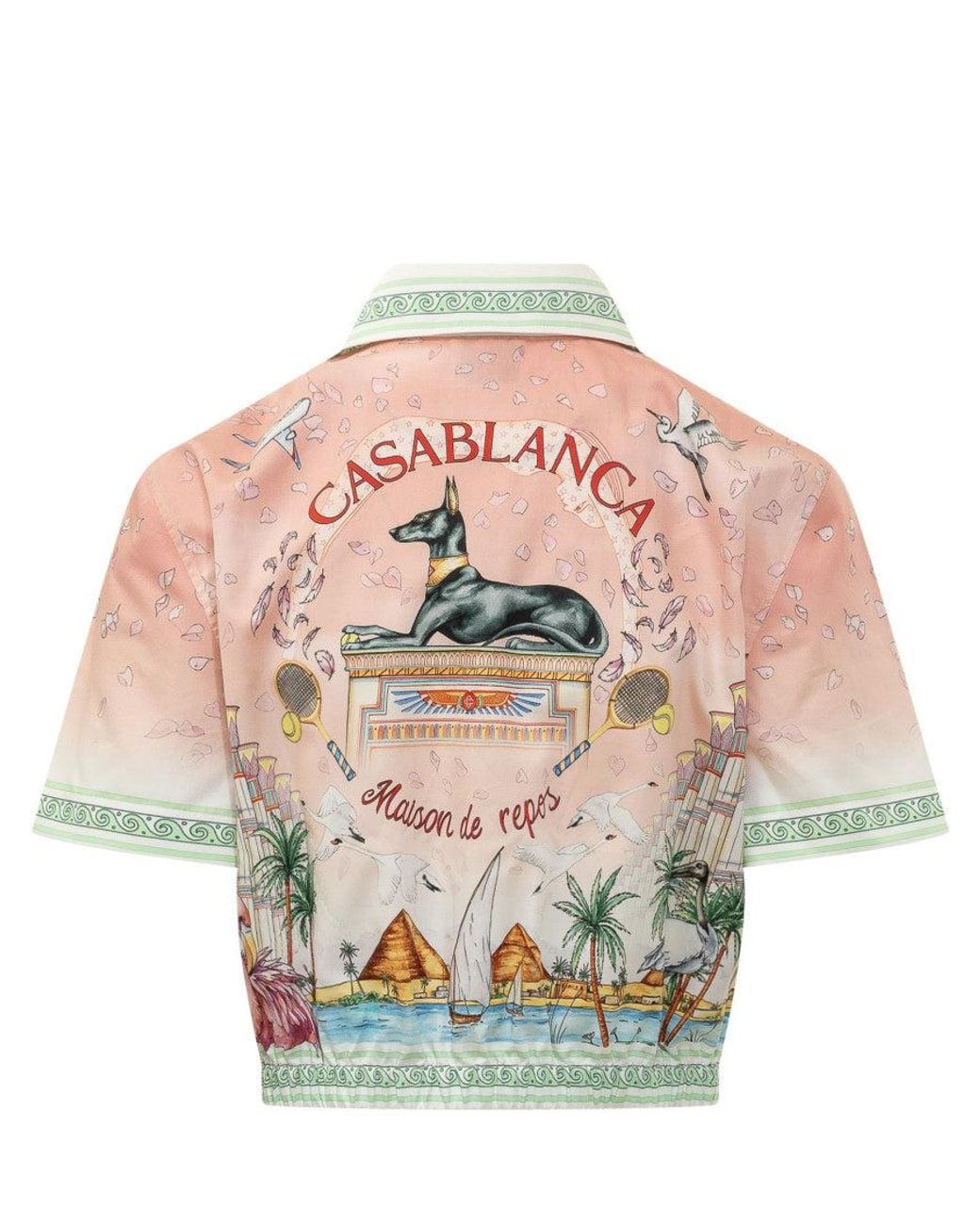 Casablanca Natural Regular Printed Shirt