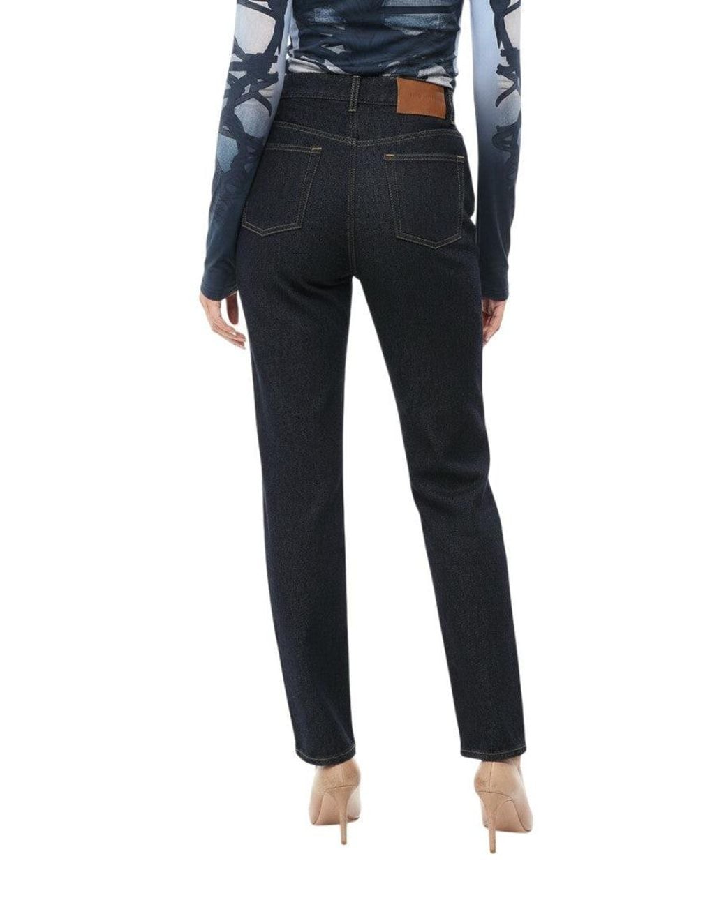 Loulou de Saison Blue Straight High Rise Jeans