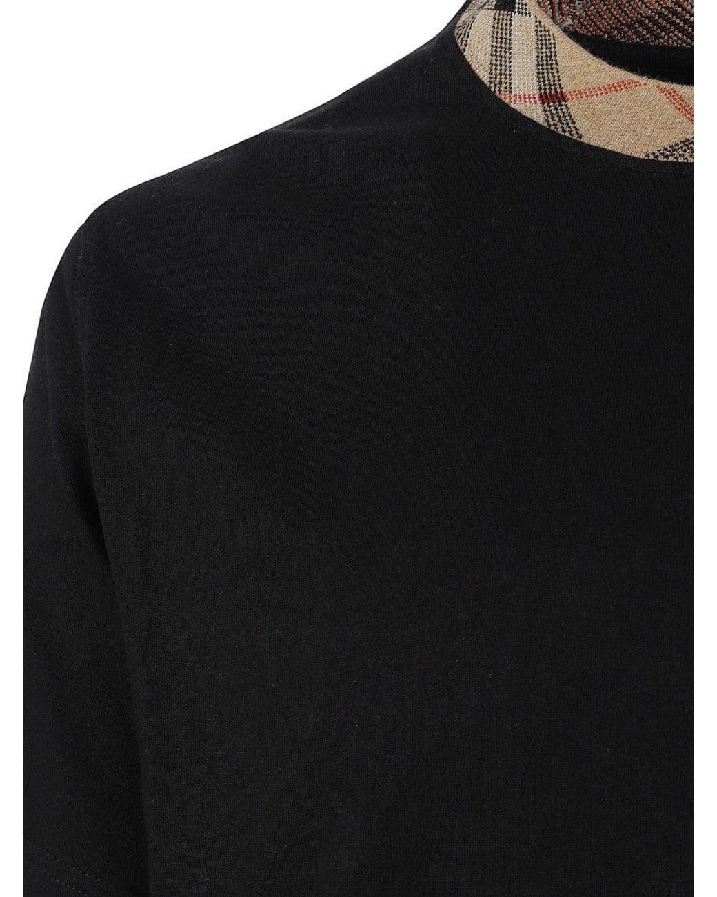 Burberry Black Crew Neck T-Shirt for men