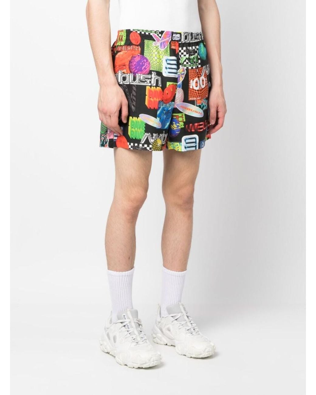 Ambush Blue Printed Shorts for men
