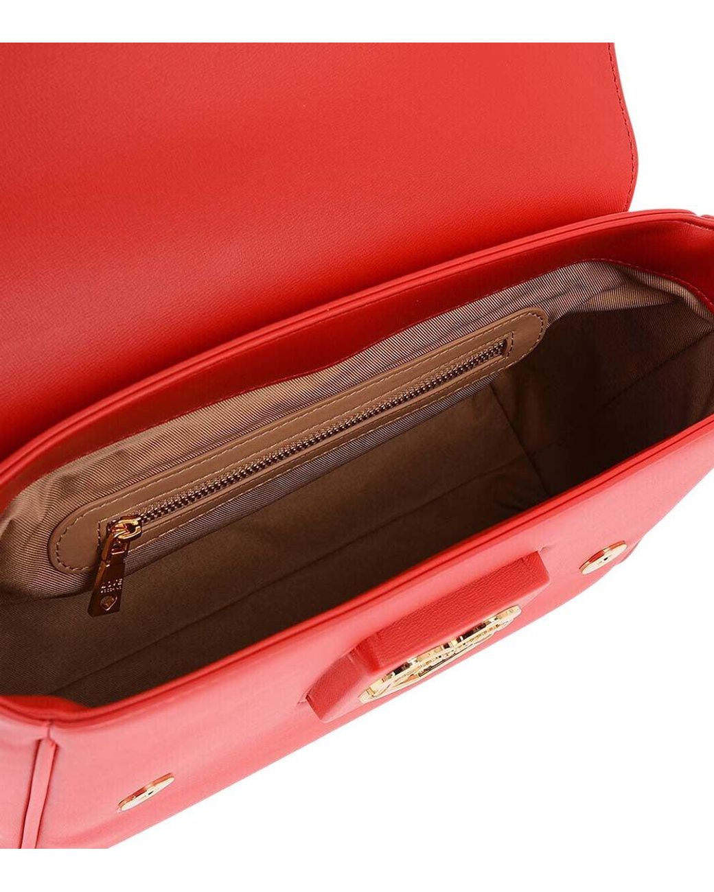 Love Moschino Red Logo Small Satchel