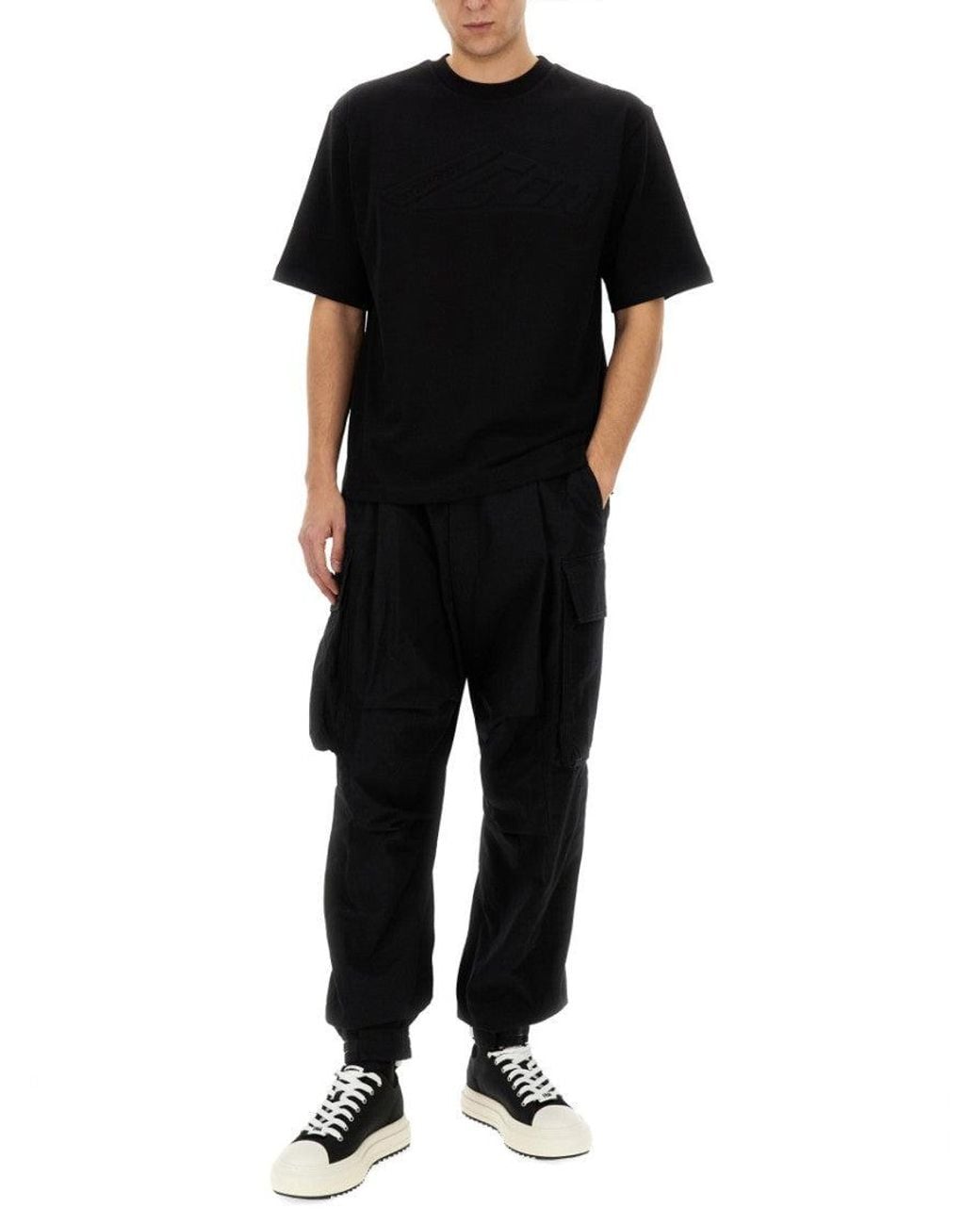 DSquared² Black Logo Crew Neck T-Shirt for men