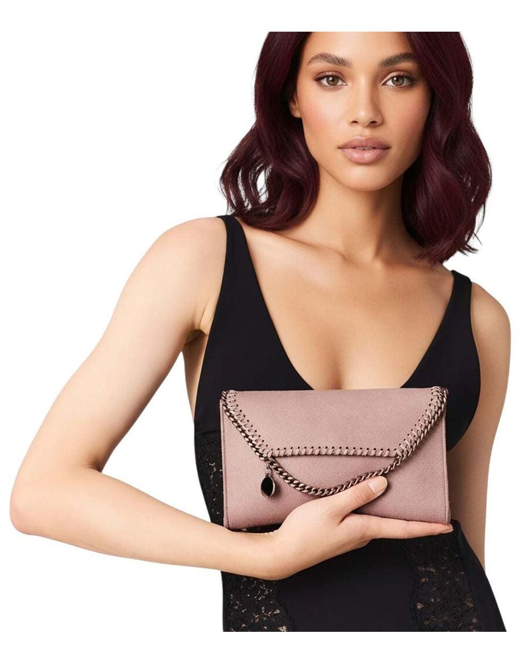 Stella McCartney Pink Falabella Small Crossbody Bag