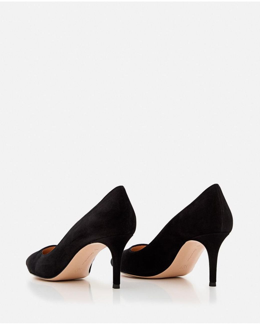 Gianvito Rossi Black Gianvito 70 Suede Pumps