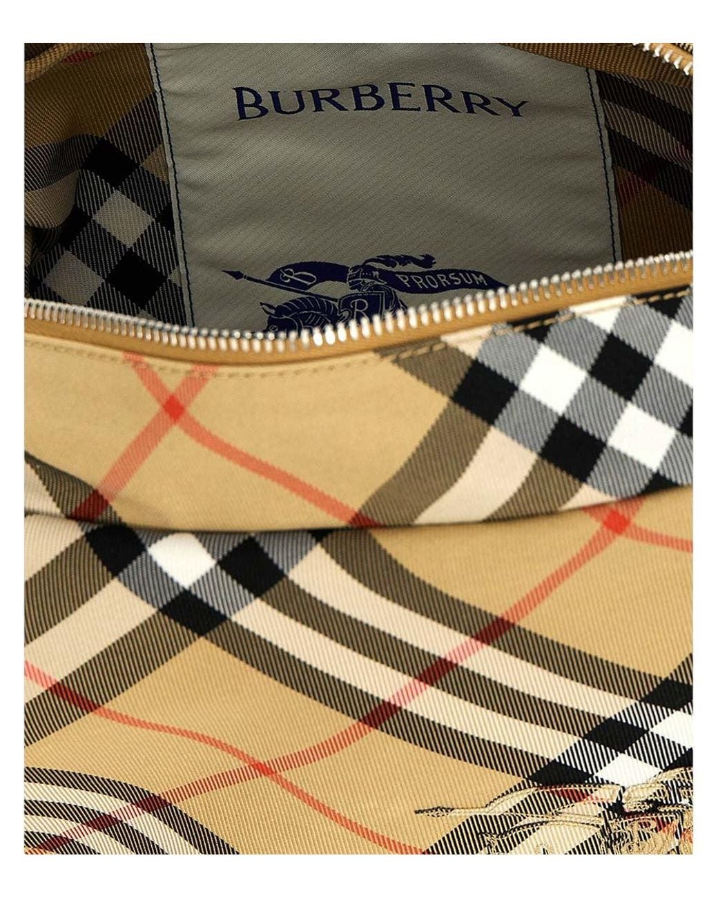 Burberry Gray Check Small Crossbody Bag for men