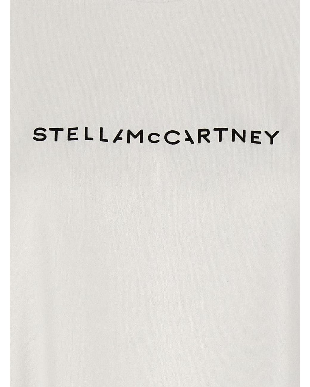 Stella McCartney White Crew Neck Logo T-Shirt
