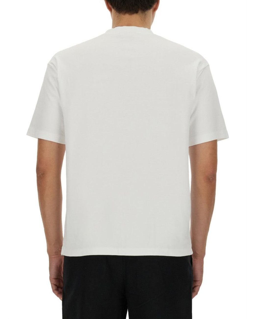 Drole de Monsieur White Graphic Crew Neck T-Shirt for men