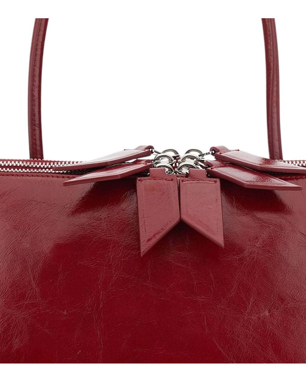 The Attico Red L' Altra Di Milano Large Shoulder Bag