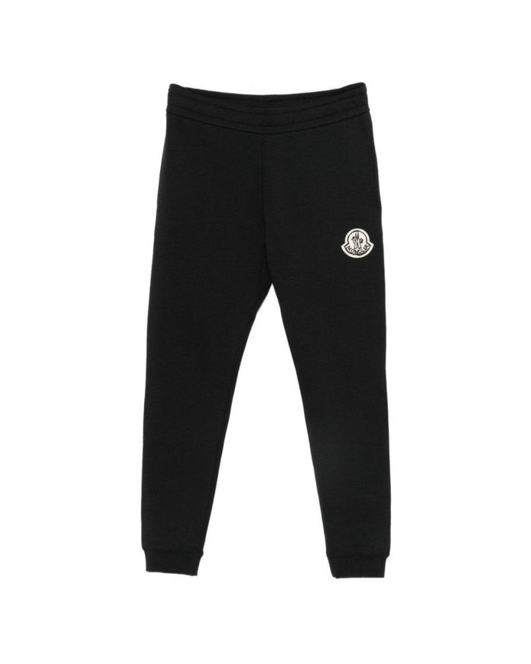 Moncler Black Regular Logo Joggers for men