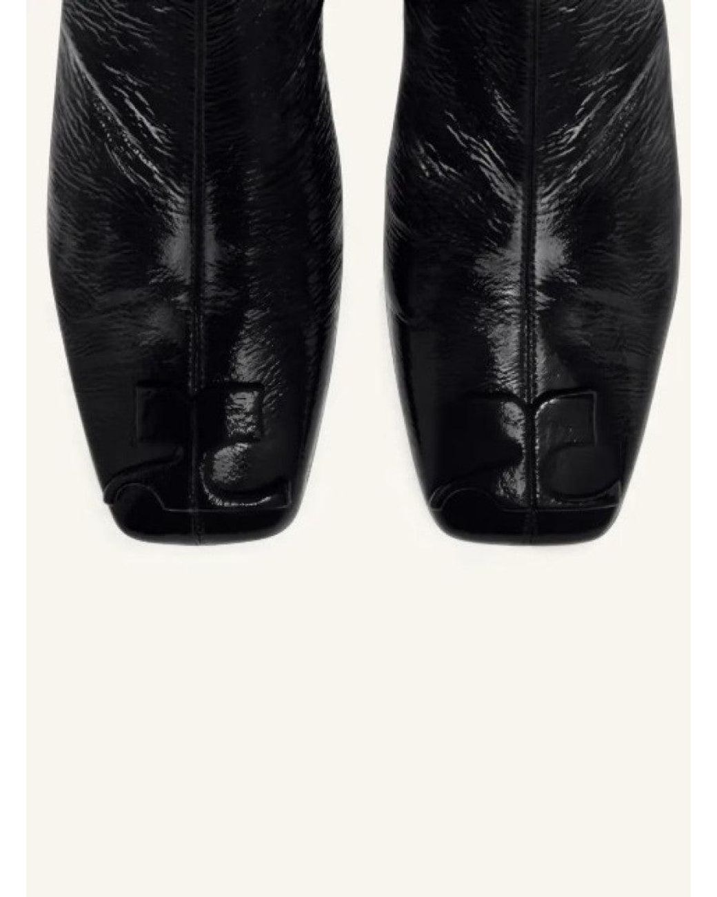 Courreges Black Ankle Boots