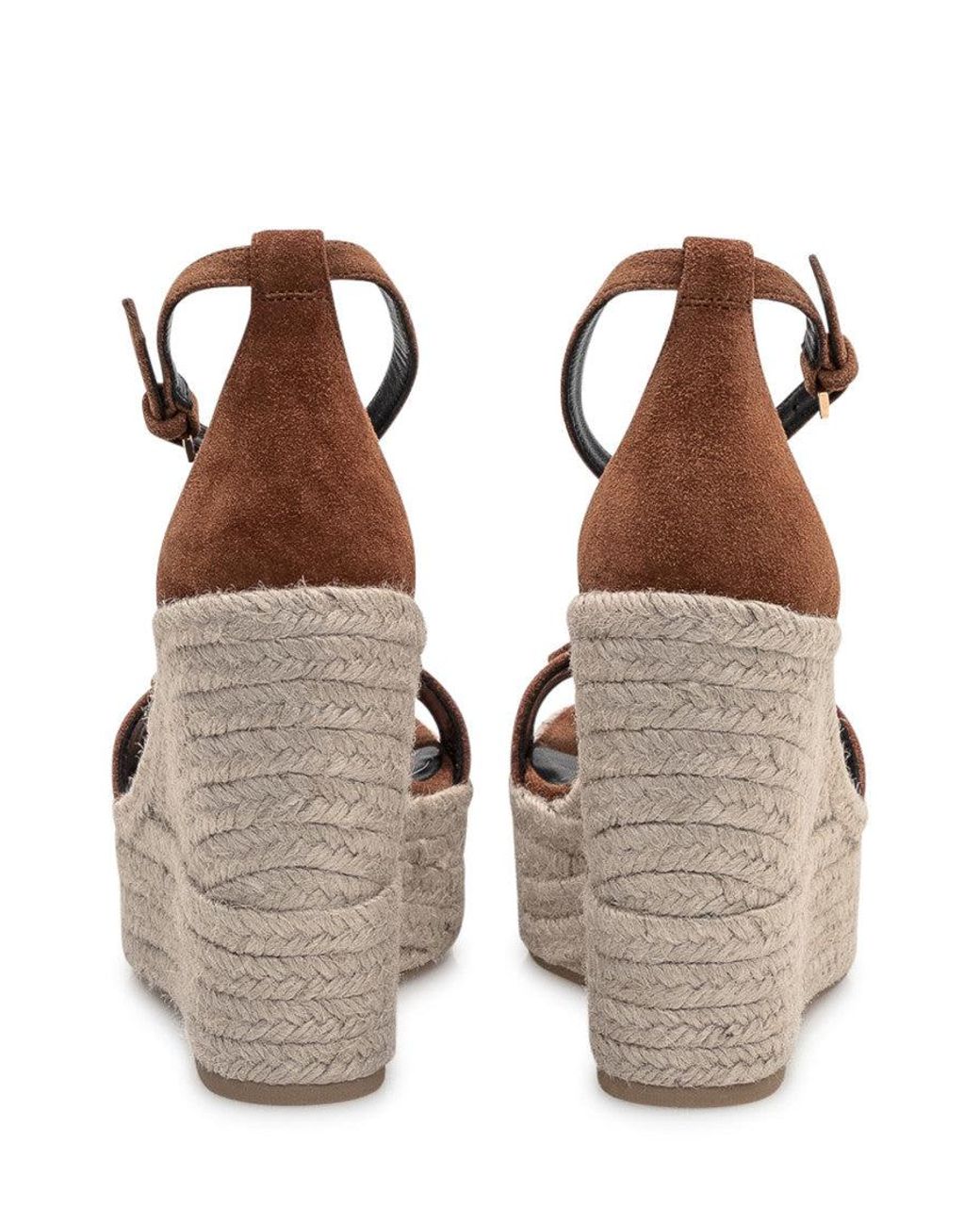 Versace Natural Ankle-Strap Wedges