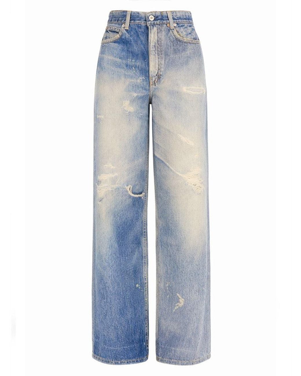 Our Legacy Blue Denim Loose High Rise Jeans