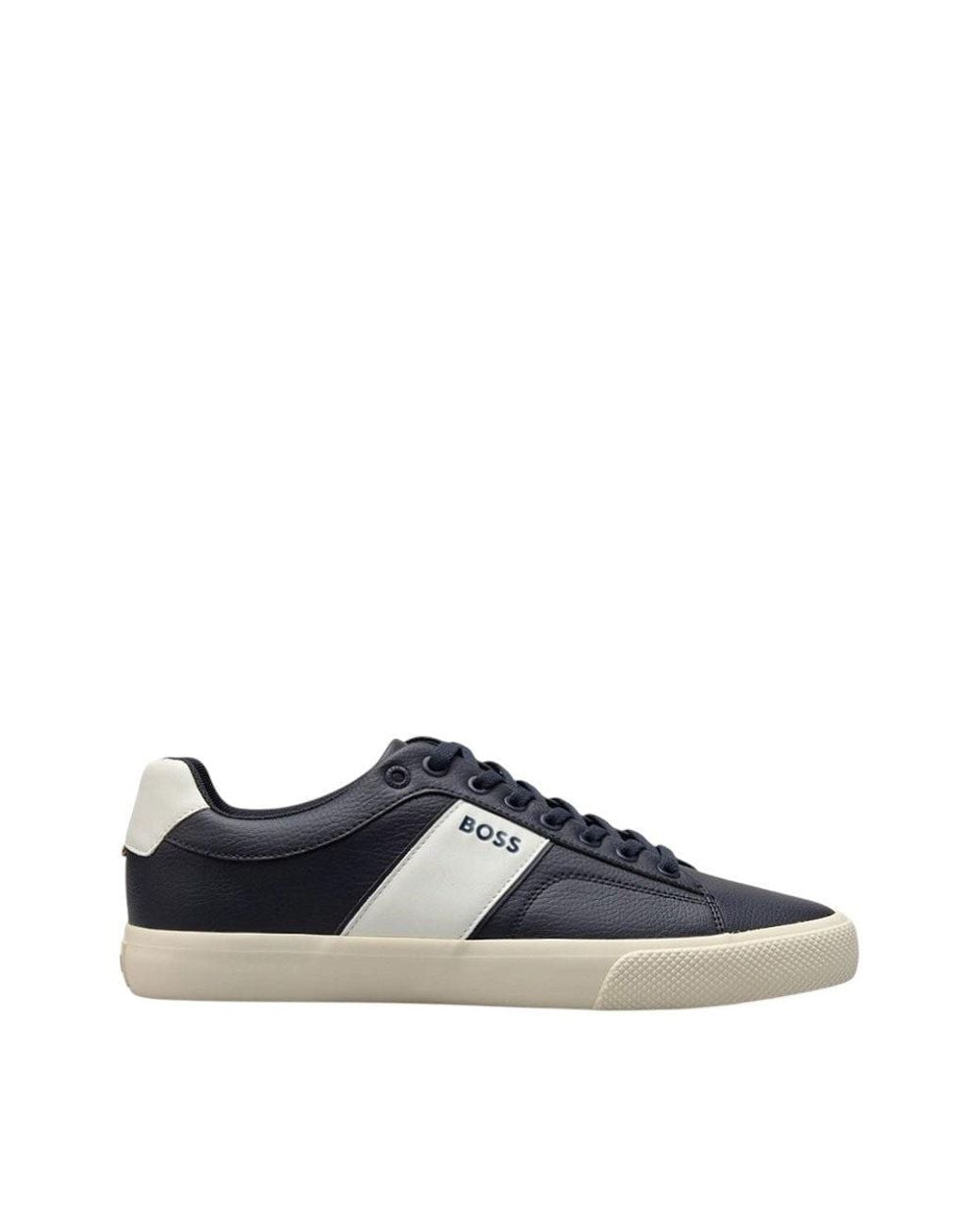 Boss Blue Logo Classic Sneakers for men