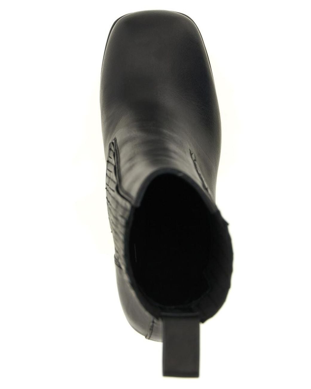 Rick Owens Black Beatle Ankle Boots