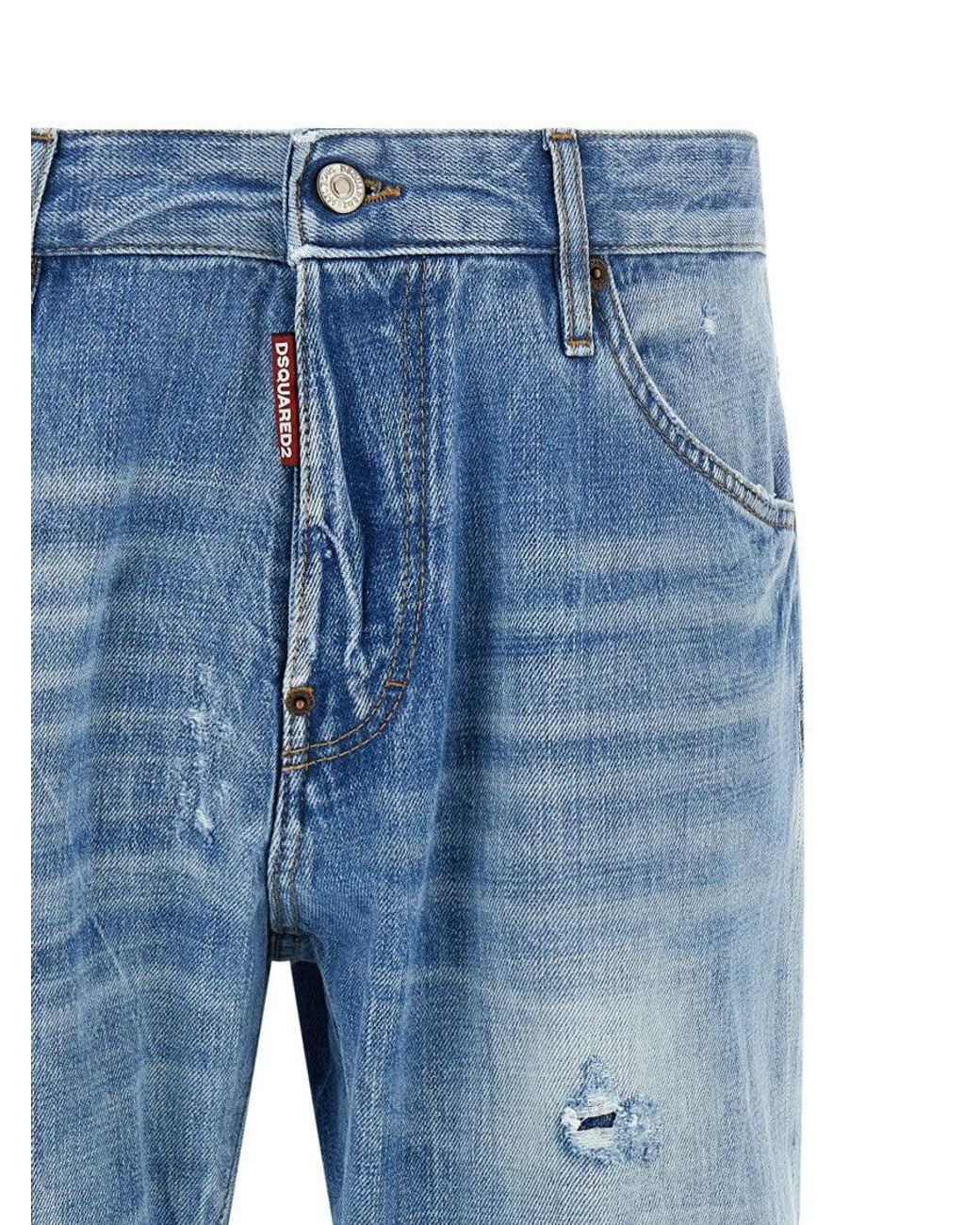 DSquared² Blue Teddy Jeans for men