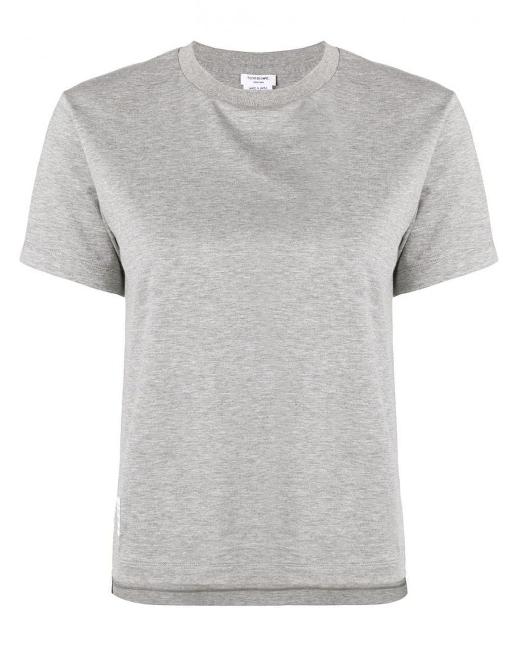 Thom Browne Gray Logo Patch T-Shirt