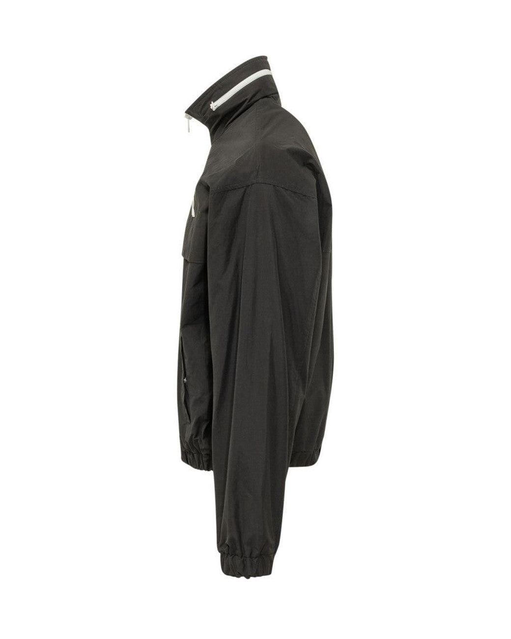 AMI Black Mock Collar Jacket for men