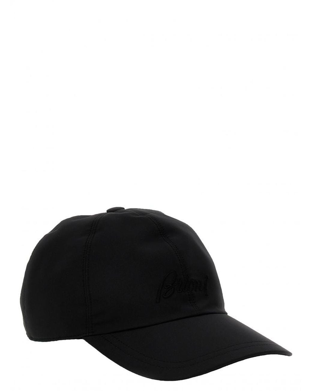 Brioni Black Logo Baseball Cap for men
