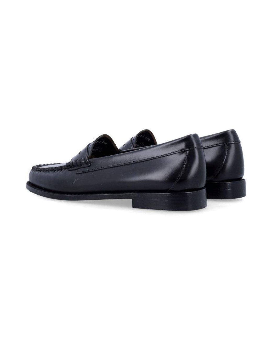 G.H.BASS Blue Leather Loafers