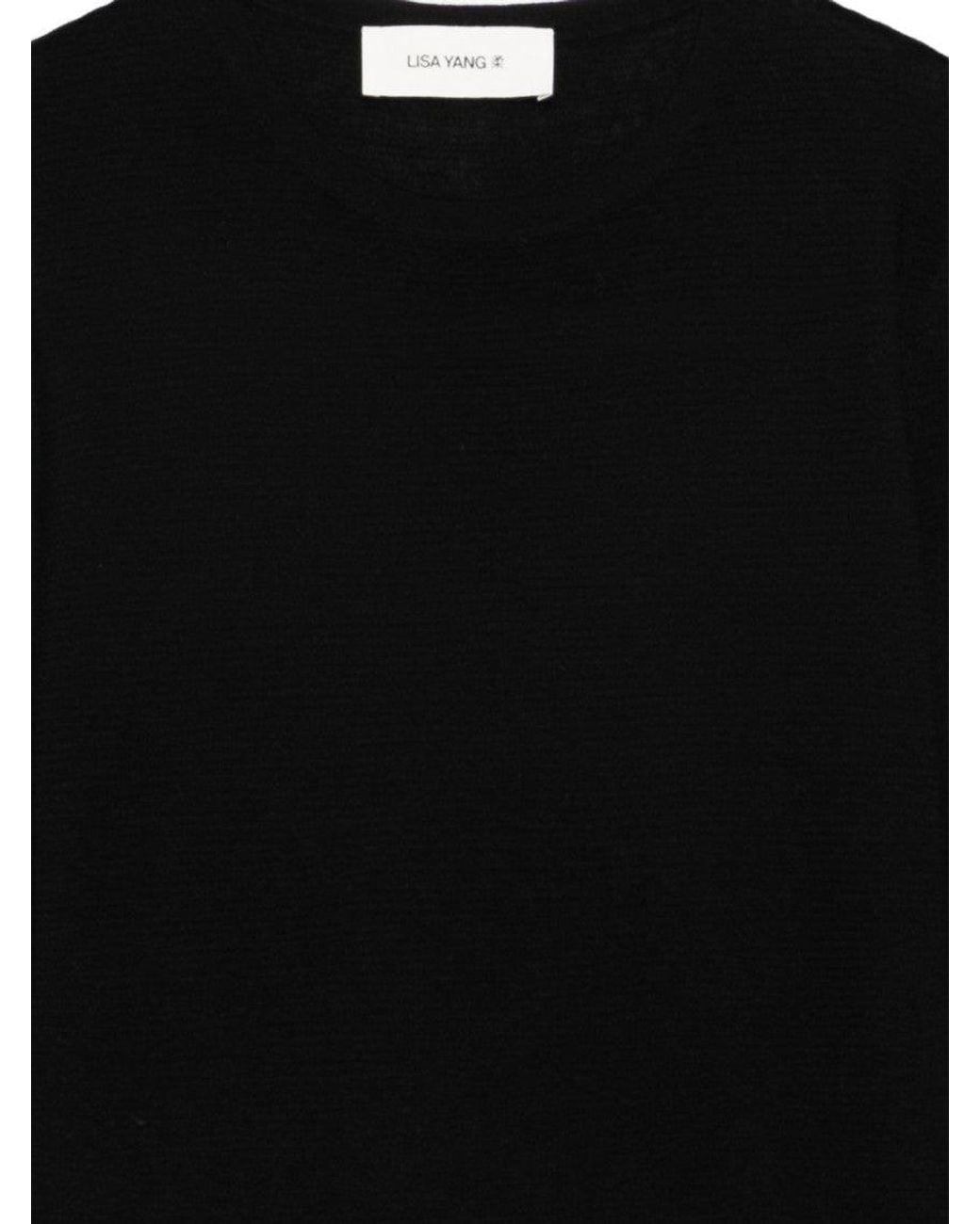 Lisa Yang Black Crew Neck Sweater