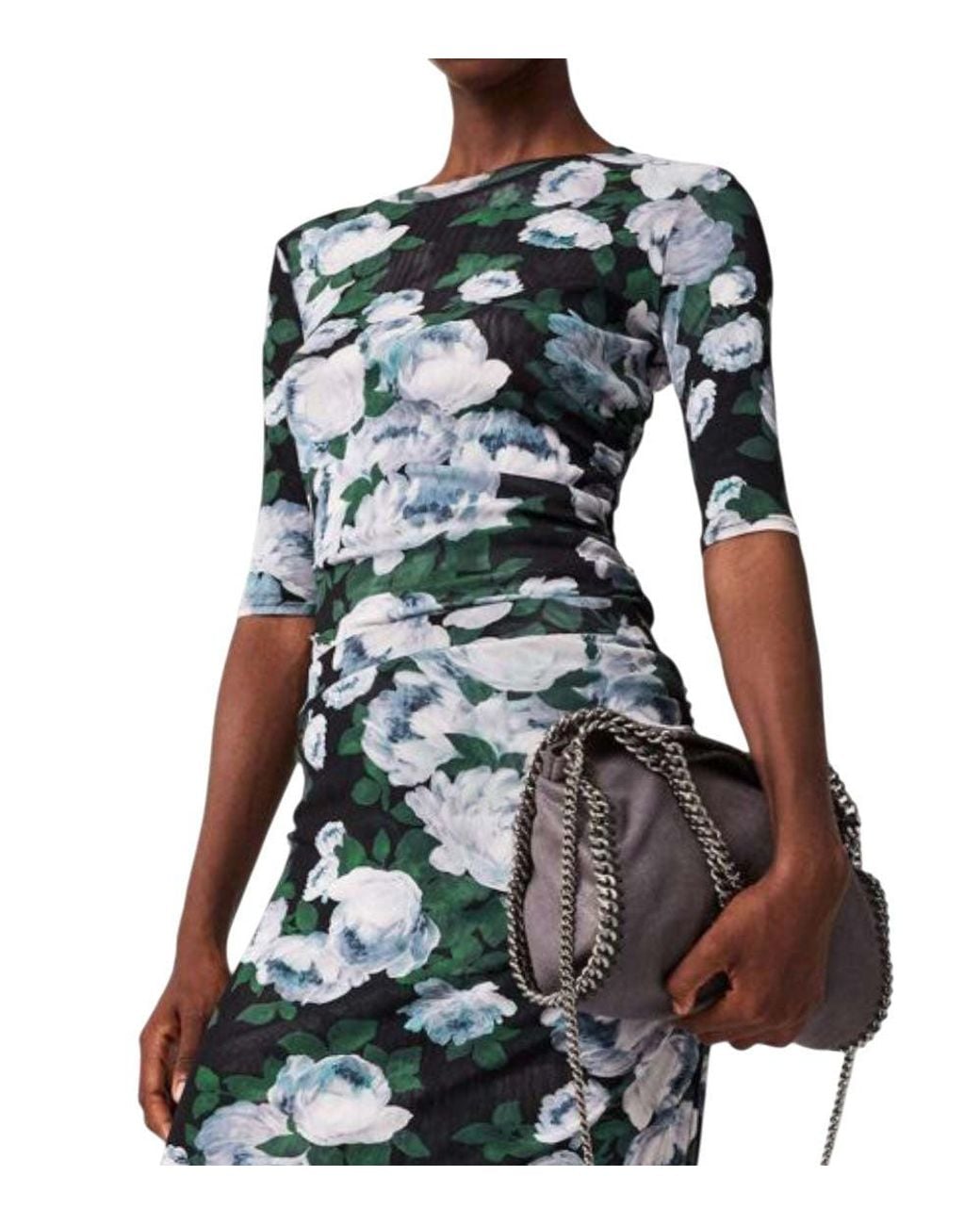 Stella McCartney Green Floral Round Neck Top